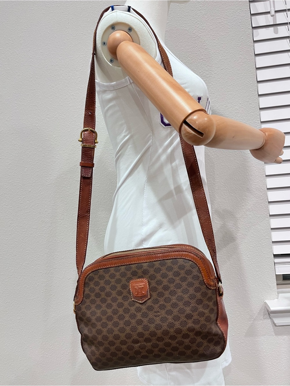 CELINE MACADAM COATED CANAVS.